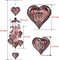 Loving Hearts Memorial Wind Chimes Outdoor/Indoor Decor - Mobile Romantic Wind Catcher, Heart Wind Bells, Blessing Windchimes Gifts for Mom, Home, Balcony, Yard, Park, Festival Garden Decoration